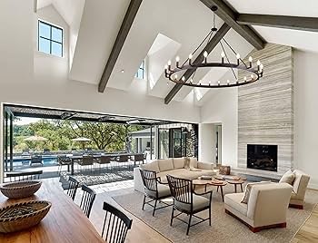 TOCHIC Black Chandelier Light Fixture, 60